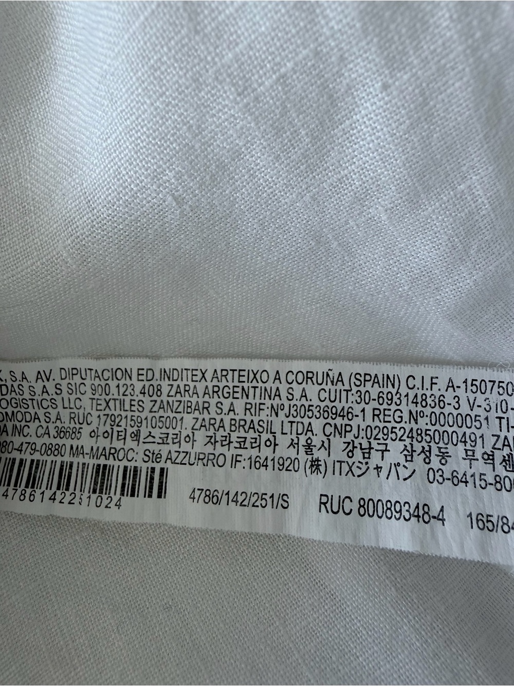 Zara White Relaxed Linen Button-Up Shirt - Picture 5 of 5